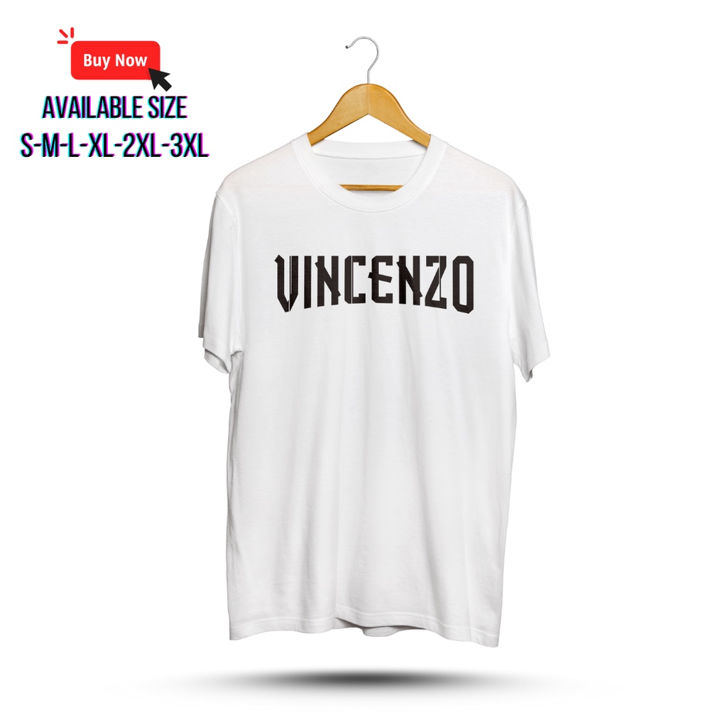 เสื้อยืด Kdrama Vincenzo Logo Cotton Combed 24s Premium