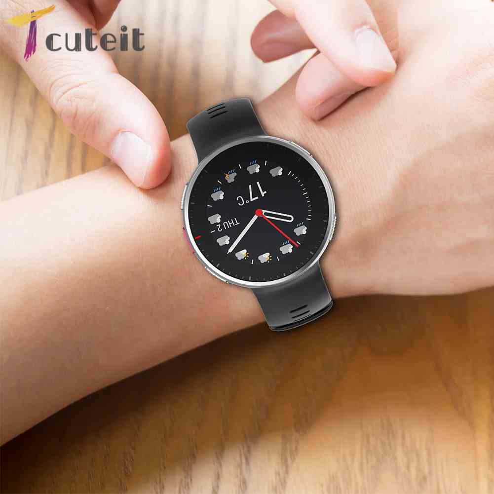 Tcuteit สายนาฬิกาข้อมือซิลิโคน แบบเปลี่ยน สําหรับ Polar Vantage V2 Sport Watch Band #4
