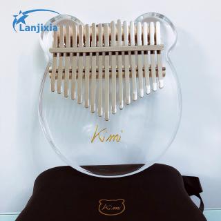 Kimi Kalimba เคสเปียโน 17 คีย์พร้อมจูนเนอร์