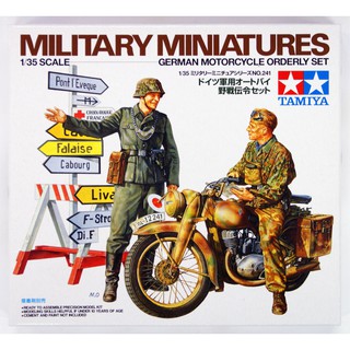 โมเดลประกอบ Tamiya 1/35 TA35241 GERMAN MOTORCYCLE ORDERLY SET