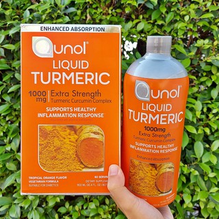 คิวนอล ขมิ้นชันสกัด ชนิดน้ำ Liquid Turmeric 1000 mg 900 ml (Qunol®)