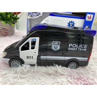 🌈ของเล่นเด็ก รถตำรวจเด็กเล่น รถเด็กเล่น Police car รถตำรวจเด็ก ตำรวจสีดำ รถตำรวจมีไฟมีเสียง ของเล่นเสริมพัฒนาการ