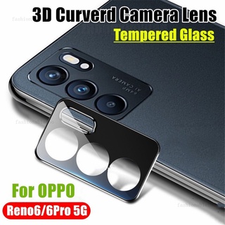 ฟิล์มกระจกนิรภัย 3D ป้องกันเลนส์กล้องสําหรับ Oppo Reno4 5 6 Pro Plus 5F 4F Reno4 Reno6 Reno5 Pro Reno5F