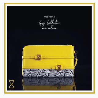 กระเป๋าคลัชท์ Ruchitta - Gigi Clutch : Yellow Color