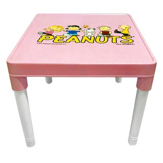 PLASTIC TABLE SPRING SNOOPY FRIEND PINK โต๊ะพลาสติก  SNOOPY FRIEND สีชมพู โต๊ะและเก้าอี้ เฟอร์นิเจอร์นอกบ้าน สวนและอุปกร