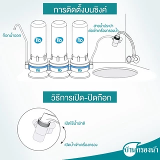 Flo เครื่องกรองน้ำดื่ม 3 ขั้นตอน รุ่น FL-214