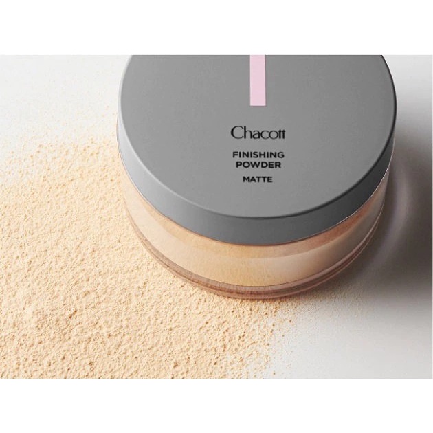 CHACOTT FINISHING POWDER MATTE แป้งฝุ่นโปร่งแสงเนื้อแมตต์จากญี่ปุ่น เบาสบายผิวหน้า ช่วยคุมมัน ล็อคเมคอัพให้ติดทนนาน