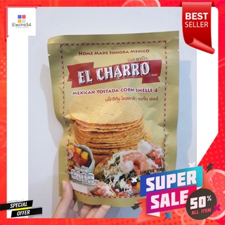 El Charro Tostadas Corn Shells 4 10 Pcs แผ่นแป้งข้าวโพดทอดกรอบแผ่นกลมแบบเม็กซิกัน 75g