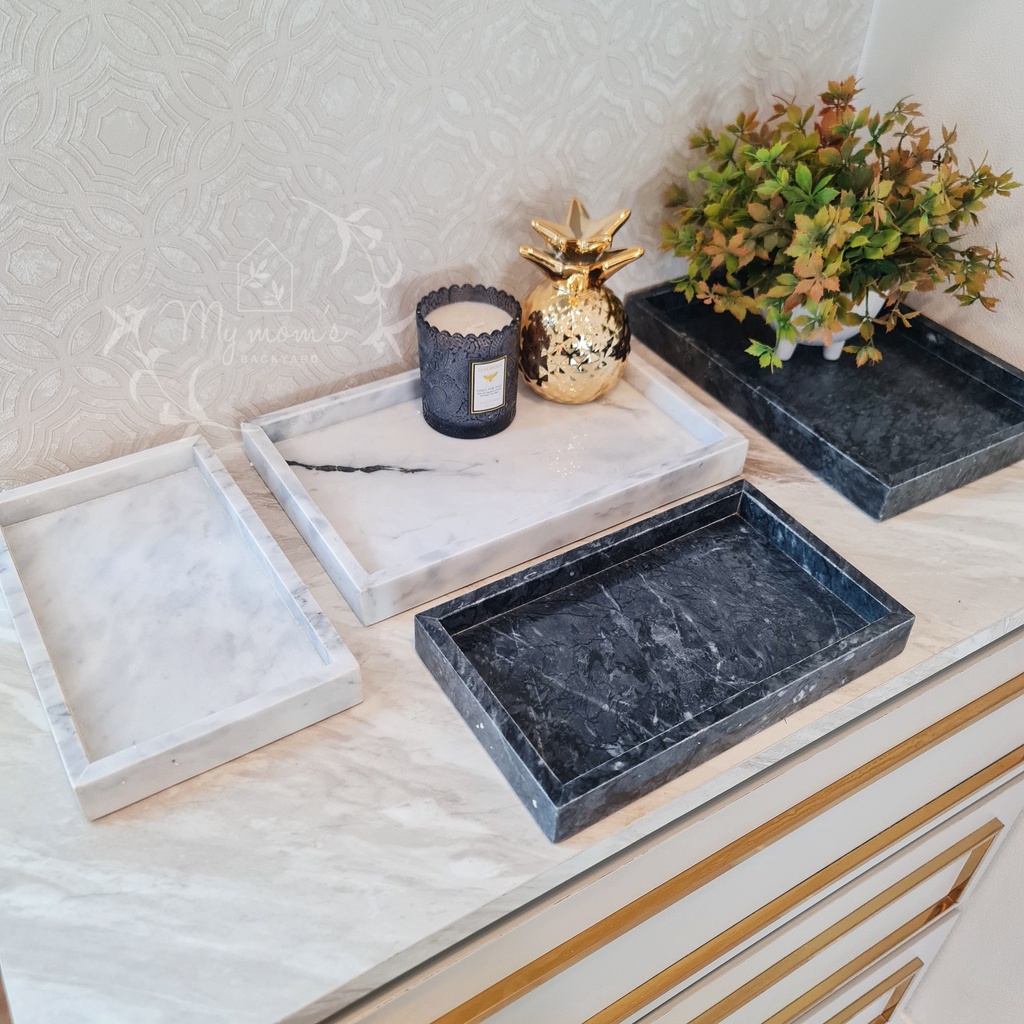 [ของตกแต่ง] My Deluxe Marble Tray ถาดอเนกประสงค์ ถาดหินอ่อนแท้