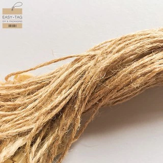 เชือกคล้องป้ายราคาสินค้า (1 มัด =100 เส้น+-) วัสดุเป็นเชือกปอ, เชือกป่านแบบมีตัวล็อกพลาสติก