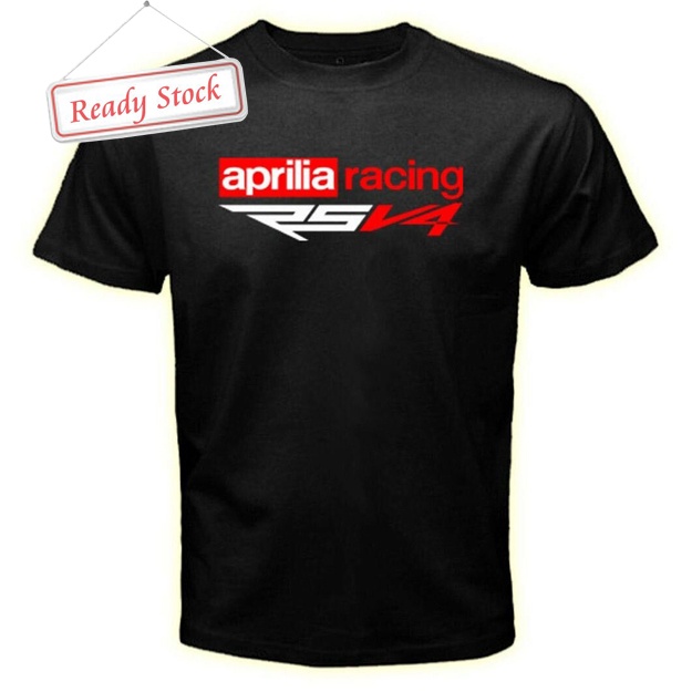 Aprilia RSV4 Racing Tshirt Unisex Casual Tees ผ้าฝ้ายใหม่ พร้อมส่ง