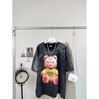 เสื้อยืดผ้าฟอก ป้ายAll lN Oversize งานผ้า Cotton 100% ชาย-หญิง