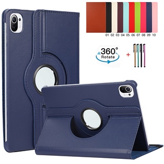 เคสแท็บเล็ตหนัง หมุนได้ 360 องศา พร้อมขาตั้ง สําหรับ Xiaomi Mi Pad 5 Pro 5G Case 11 นิ้ว MiPad 5Pro 5G