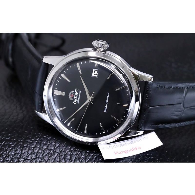 (แถมกล่องแบบพกพา) นาฬิกา Orient Bambino Classic Automatic รุ่น RA-AC0M02B (38มม.)