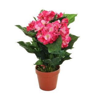 ต้นดอกไฮเดนเยียประดิษฐ์45 ซม. สีชมพูเข้ม ARTIFICIAL HYDRANGEA LALA HOME 45CM DARK PINK