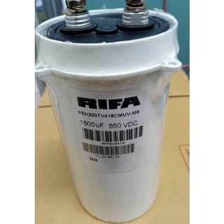 RIFA-คาปาซิเตอร์ 1800UF/ 550 VDC ยี้ห้อ RIFA-ขนาด 15x8 Cm ขายอันละ500บาท สินค้าพร้อมส่ง