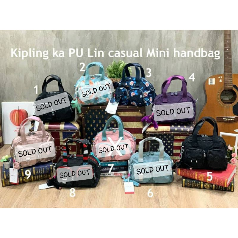 *ส่งฟรี ems. ของแท้ พร้อมส่งค่ะ* 10 นิ้ว ▪ Kipling ka PU Lin casual Mini handbag