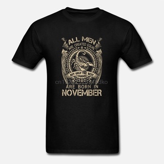 ถูกสุดๆเสื้อยืด พิมพ์ลาย Born November สุดเท่ สําหรับผู้ชายรหัสเต็ม