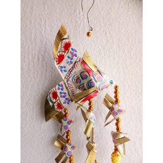 โมบายปลาตะเพียน โมบายลม โมบายแขวน Wind Chime Mobile Hanging Fish Model Home Décor Handmade Gift Fish-01