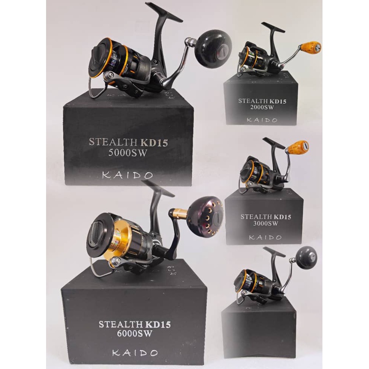 KAIDO STEALTH KD15 SW *ฟรี BRAIDED LINE,BKK HOOKS, JIGS & LEADER * FISHING REEL IN MARKET