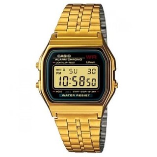 Casio นาฬิกาผู้หญิง สีทอง สายสแตนเลส  รุ่น A159WGEA-1DF - สีทอง