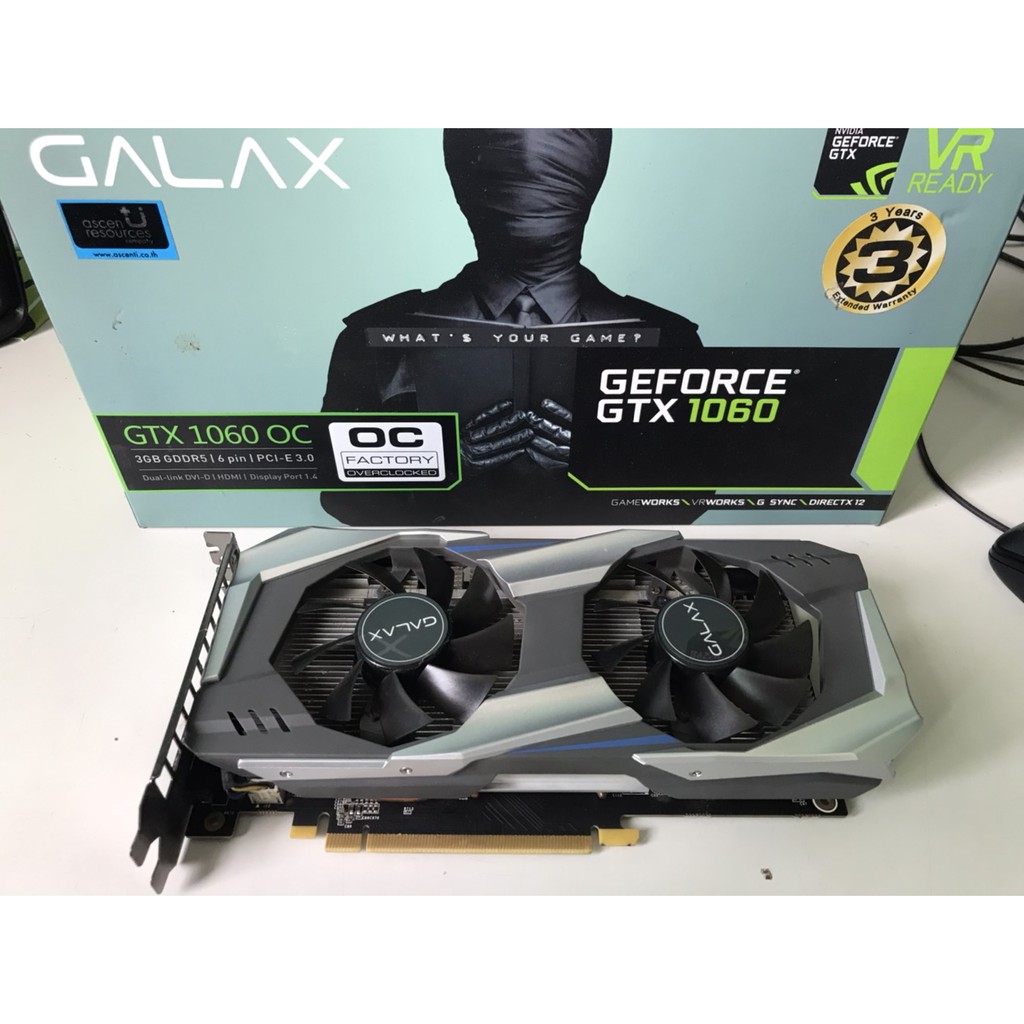 GALAX GeForce® GTX 1060 OC 3GB (มือสอง)