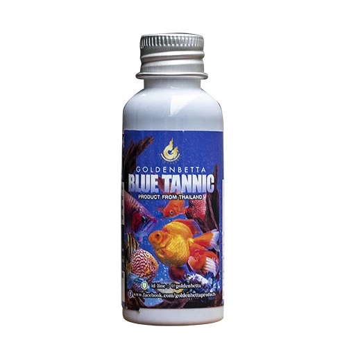 GOLDENBETTA Blue Tannic สารเสริมประสิทธิภาพน้ำ สูตรน้ำสีฟ้า (50 cc)