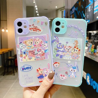 เคสขอบสีการ์ตูน สวยๆเคสกันรอยกล้อง iPhone11/ 7Plus / 8Plus/11Promax 6/6S 7/8/SE(2020) 6Plus 11Pro x/xr/xsmax#843