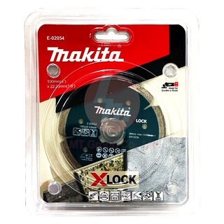 MAKITA ใบเพชร ตัดปูน 4" (100 มม.) X-LOCK #E-02054