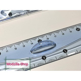 E'SY อีซี่ ไม้บรรทัดใส มีที่จับ 30 cm.