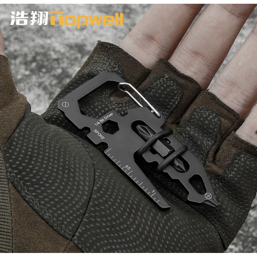 พร้อมส่ง EDC แบบพกพา 15 In 1เครื่องมือกลางแจ้งการ์ด Multitool Card สำหรับ Campers หกมุมประแจไขควงซ่อมบ้าน gadget - รูปที่ 2