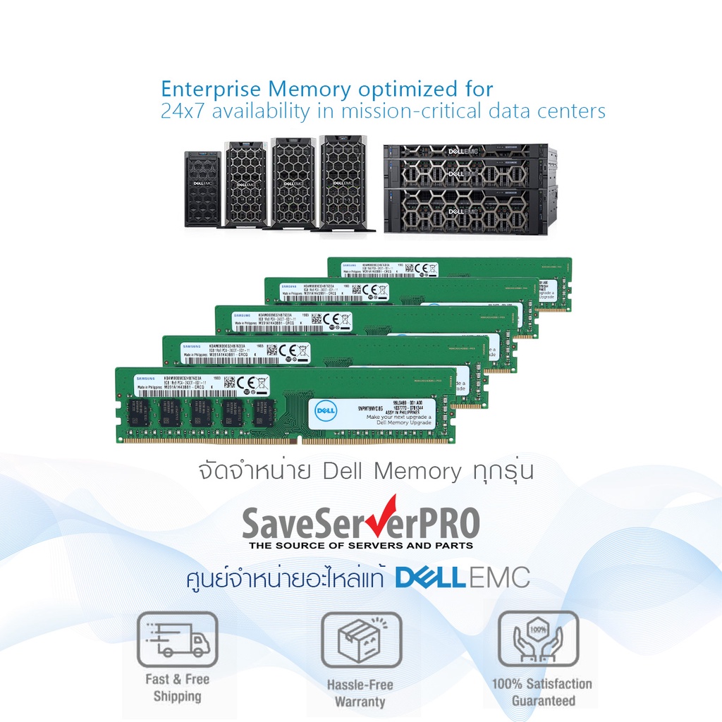 RAM Server Dell 16GB DDR4 UDIMM 2933MHz ECC