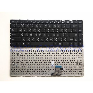 ASUS Keyboard คีย์บอร์ด ASUS K401L A401 A401L K401 K401LB MP-13K83US-9206 ไทย อังกฤษ