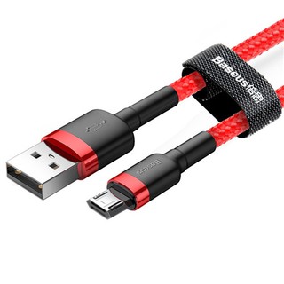 baseus สายเคเบิล micro usb 2.4 แอมป์ ชาร์จไฟได้อย่างรวดเร็ว 0.5 ม. 1 ม. 2 ม. สำหรับ xiaomi redmi samsung