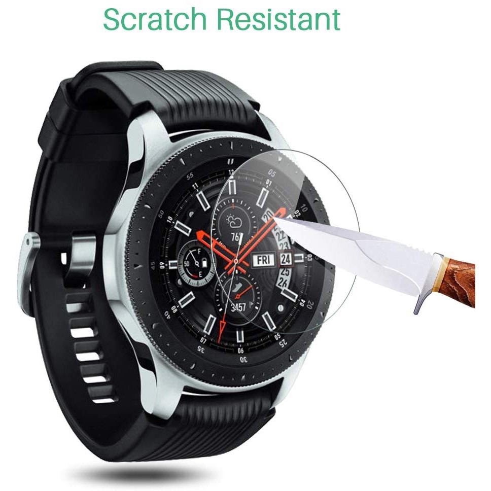 2pcs  กระจกนิรภัย Samsung Galaxy นาฬิกา 46mm Gear S3 Frontier / Gear sport / Galaxy Watch 42mm ตัวป้องกันหน้าจอพรีเมี่ยม