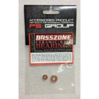 ลูกปืนแกนสปูน BASSZONE ABEC-7 3x8x4 + 5x11x4 Hybrid CERAMIC สำหรับ Shimano , Daiwa