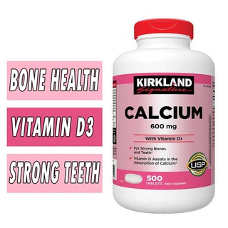 Calcium kirkland 600mg vitamin d3 500v