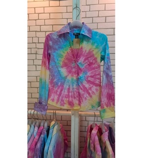 เสื้อเชิ้ตมัดย้อมพาสเทล เบอร์ S