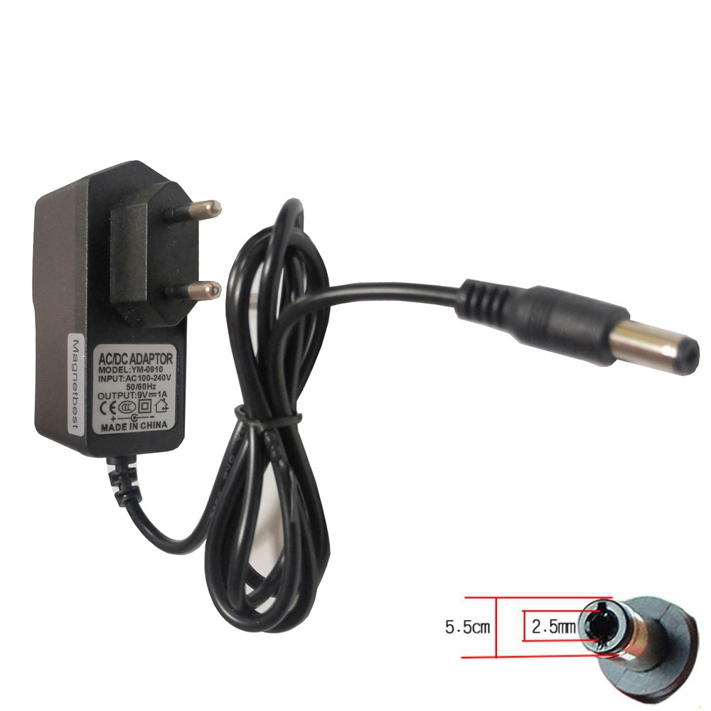9V 1A อะแดปเตอร์ AC Charger PSA-120S PSA-120 แหล่งจ่ายไฟ 9V 0.5A สําหรับ Boss ME-25 ME-50 ME-70 ME-8