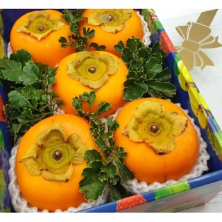 TOP-1ลูกพลับเกาหลี Korean Persimmon (ยกลัง36-44ลูก) (CHN) ~ลดพิเศษ~ Premium หวาน อร่อย ! (ลูกพลับสด) ผลไม้สดๆ ผลไม้สดนำเ