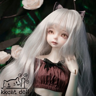 Kk【วิกผมตุ๊กตา】dw004 bjd วิกผมตุ๊กตา sd ผมเด็ก 1/3six หมื่น พร้อมผมหยิก ผ้าไหม อุณหภูมิสูง Qi bangs