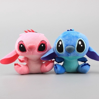 พวงกุญแจตุ๊กตา Lilo And Stitch ขนาดเล็ก 10 ซม . 2 ชิ้น