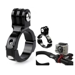 Aluminum Bike Clamp Bicycle Handlebar Mount Holder Adapter for GoPro/SJCam/YI อะแดปเตอร์อลูมิเนียมยึดจักรยาน Handlebar