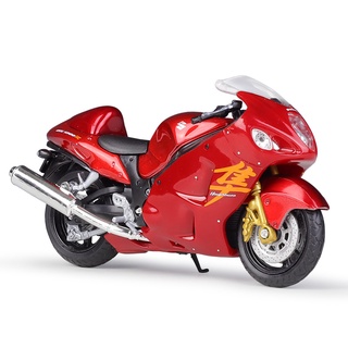 SUZUKI Welly 1:18 โมเดลรถจักรยานยนต์ซูซูกิ Hayabusa ของเล่นสําหรับเด็ก