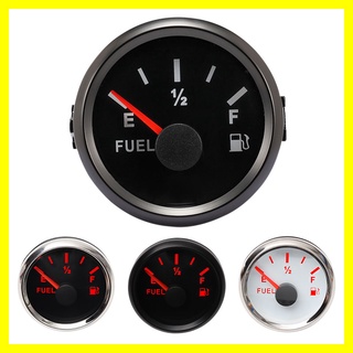 Universal 52mm Fuel Level Gauge Meter 0-190ohm Digital Waterproof Gauge stainless for Car Truck Boat with backlight