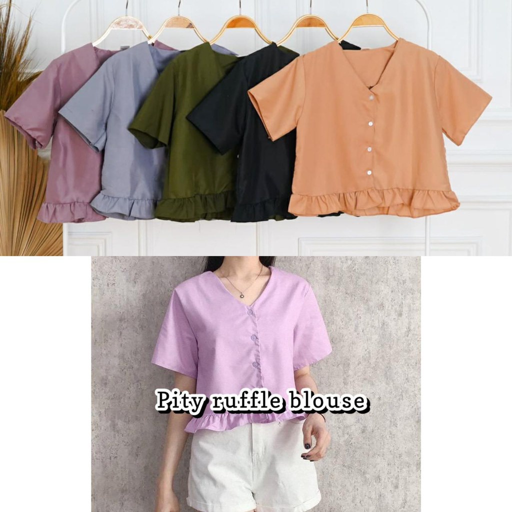 - เสื้อเบลาส์ Pitty Ruffle | ล่าสุด เสื้อเบลาส์ผู้หญิง