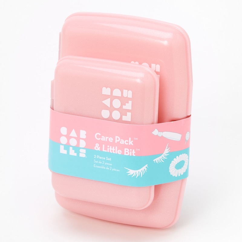 พร้อมส่ง กล่อง Caboodles® Care Pack &amp; Little Bit™ Set - Blush Pink, 2 Pack