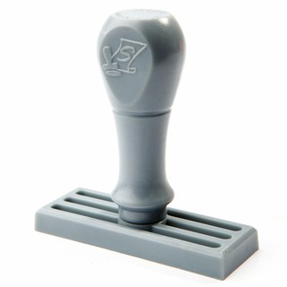 ตรายางด้ามพลาสติกสีเหลี่ยม 25x70 มม.  /Square plastic handle rubber stamp 25x70 mm.