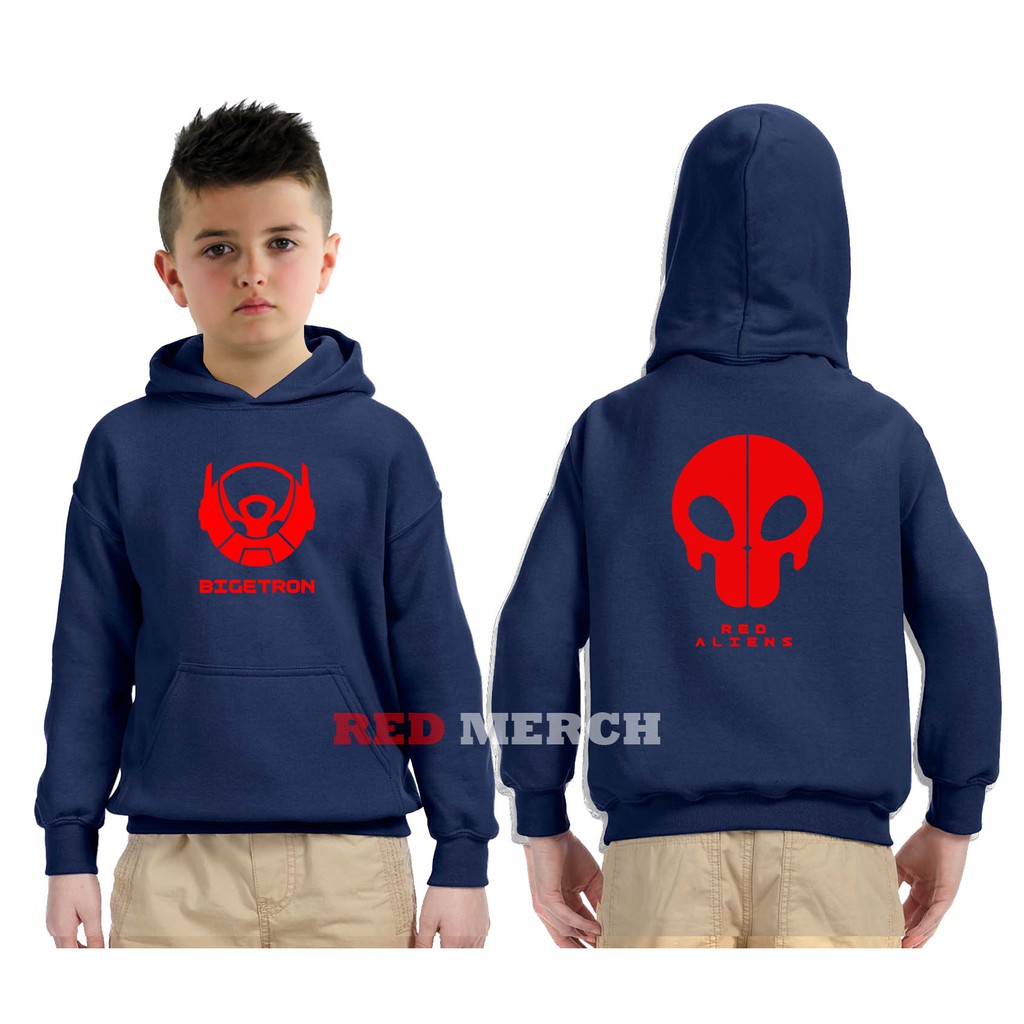 Bigetron Red alien team esports Kids hoodie Jacket - Red Merch