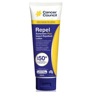 สูตรกันยุง แมลง Cancer Council SPF 50+ Insect Repellent 110ml Tube